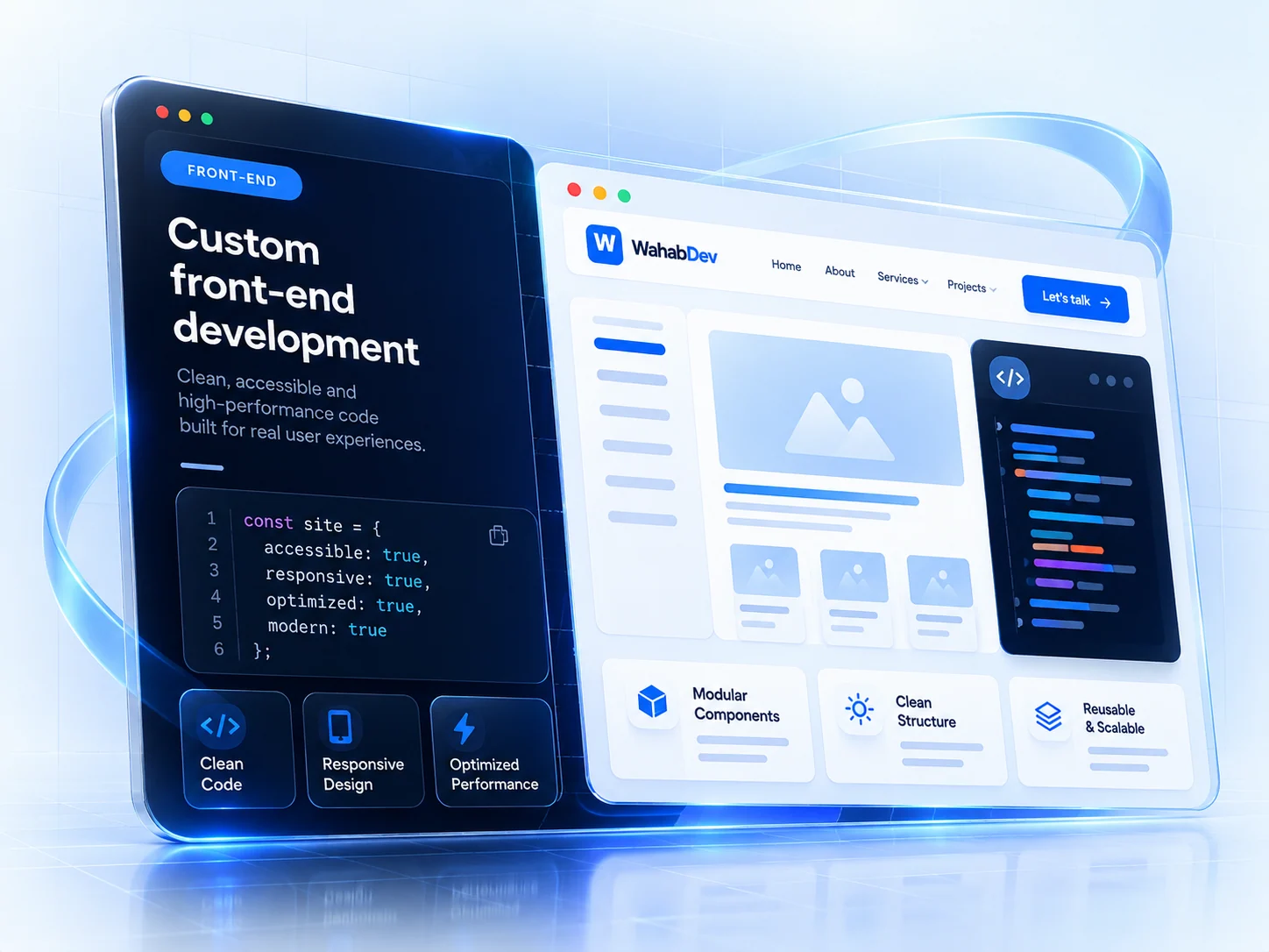 Front-End Development supporting artwork
