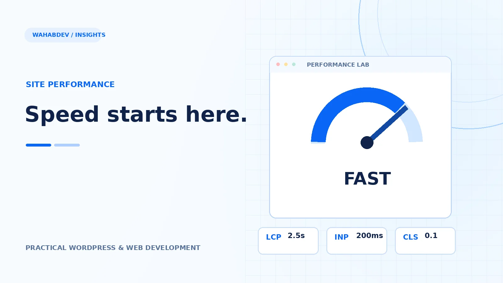 Original editorial illustration about how to choose a fast wordpress theme before you buy