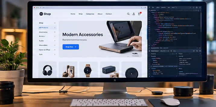 Build & refine website development workspace